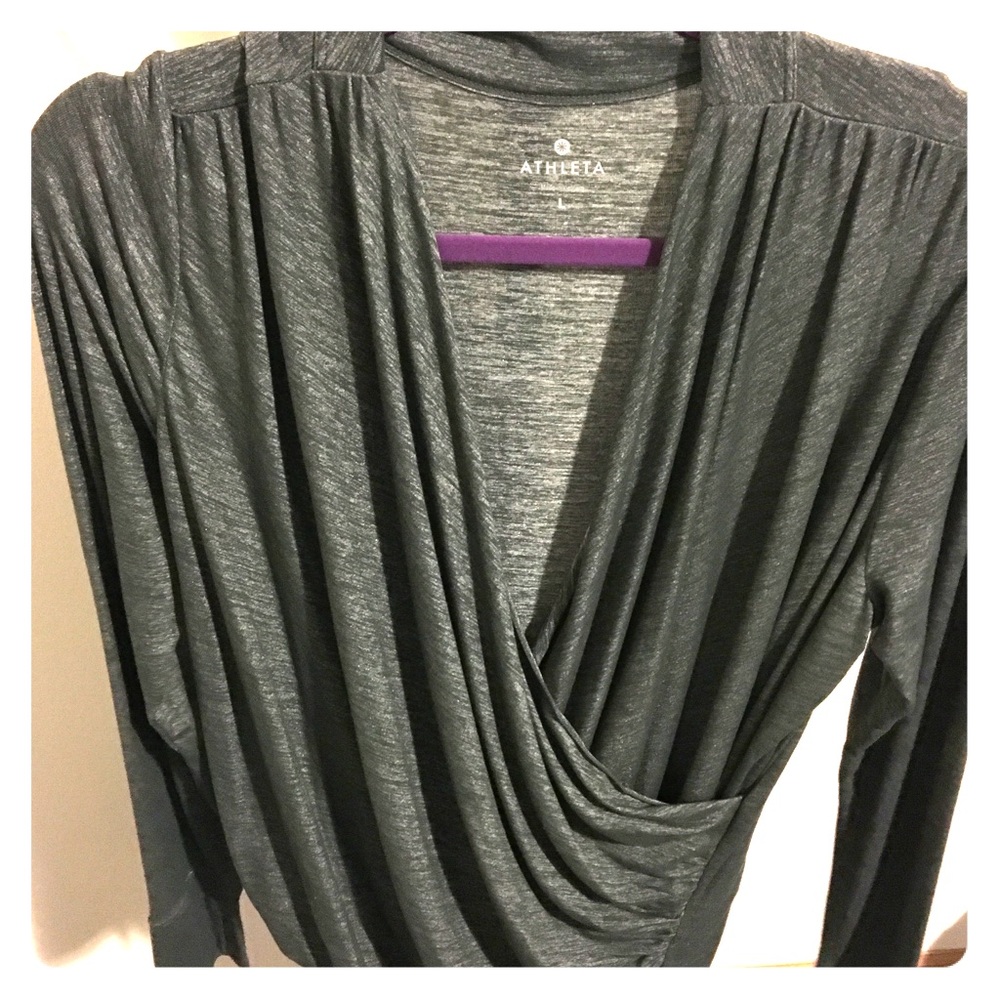 Athlete Deep V Moss Green Pullover